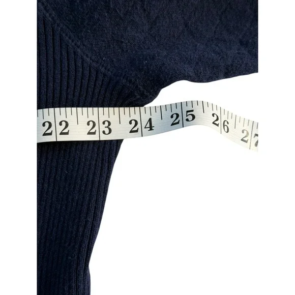 Holderness & Bourne Wallace Sweater Mens L Heathered Navy Egyptian Cotton Hooded - Picture 5 of 8